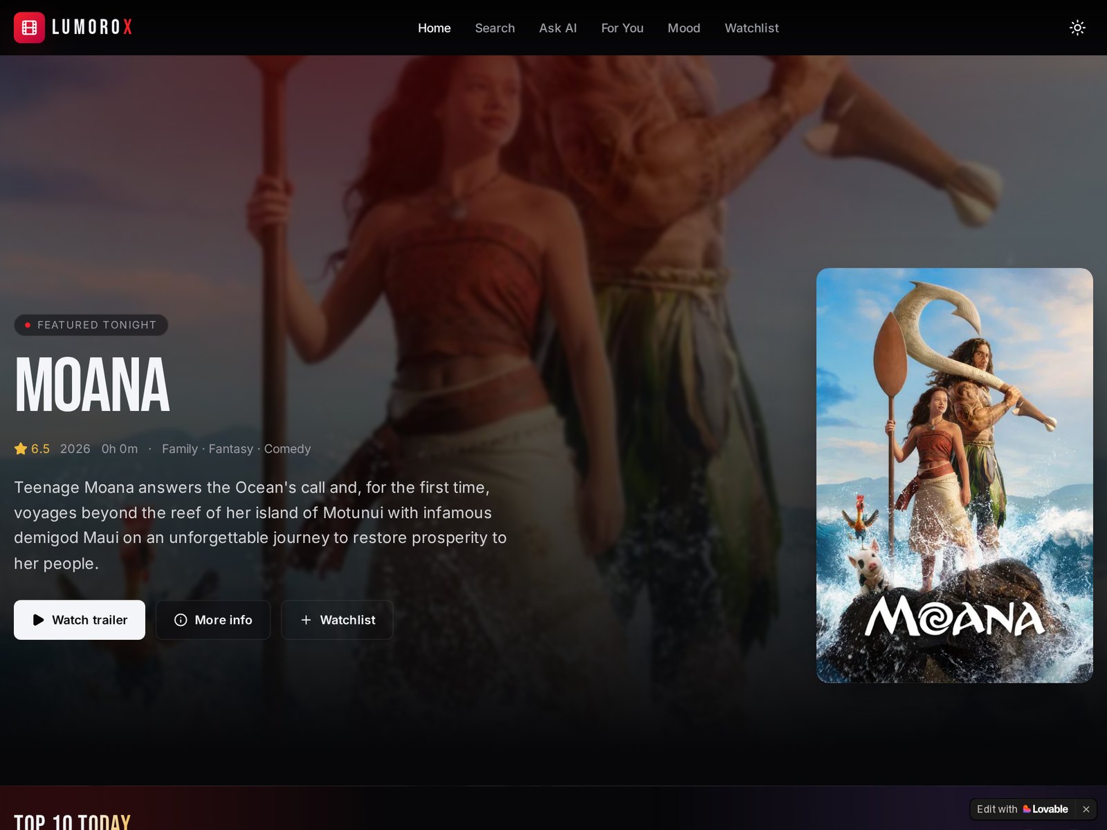 LumoroX application screenshot