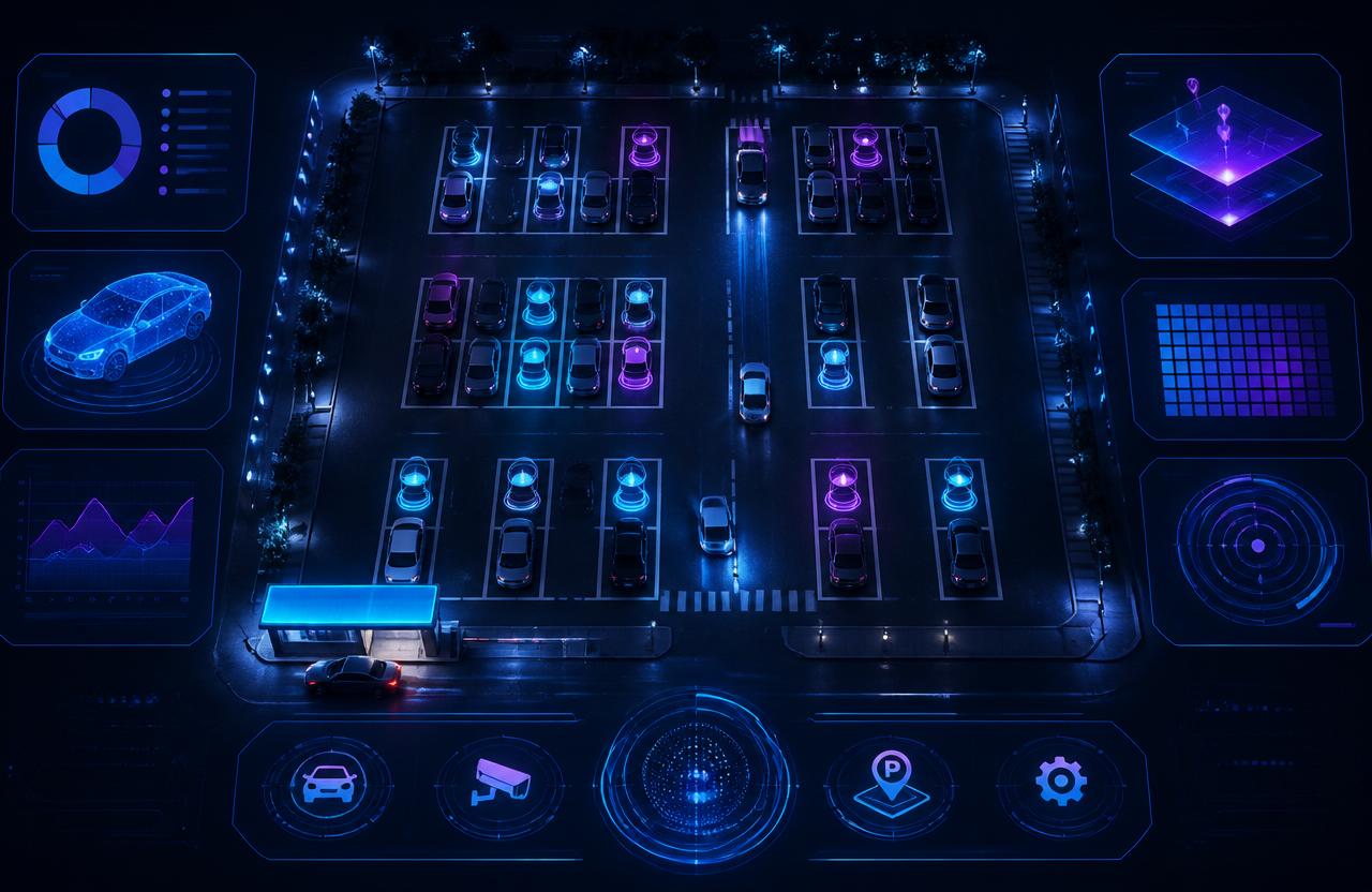 Parking Space Management System — Published real-time slot allocation research — the foundation of LumoroX Park.